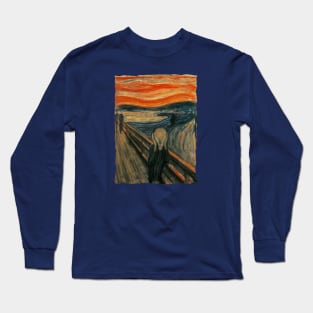 The Scream by Edvard Munch Long Sleeve T-Shirt